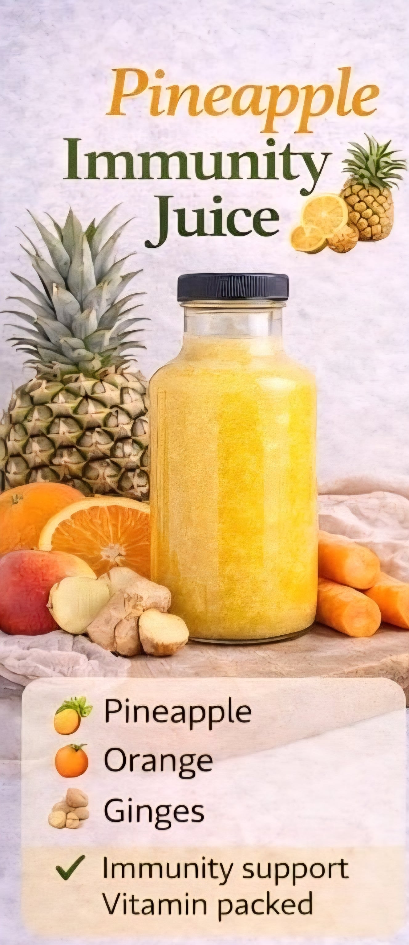 Roota Booster Shot – Pineapple & Lemon – 100ml
